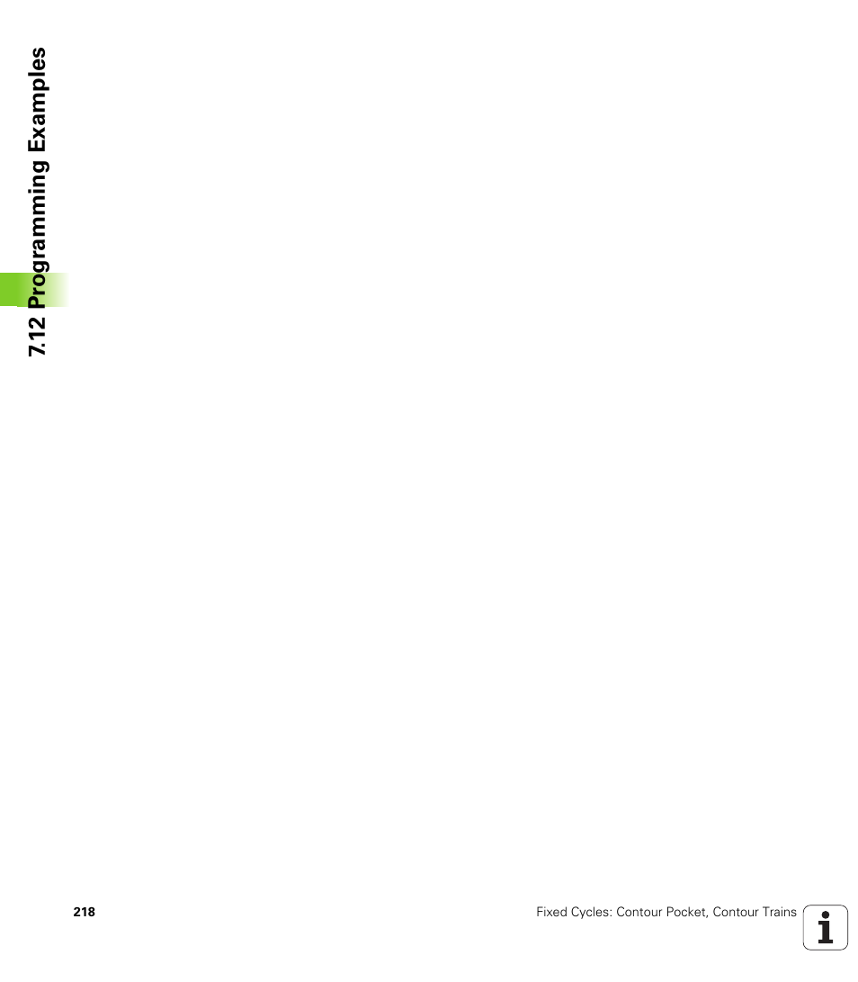 12 pr ogr amming examples | HEIDENHAIN iTNC 530 (340 49x-06) Cycle programming User Manual | Page 218 / 513