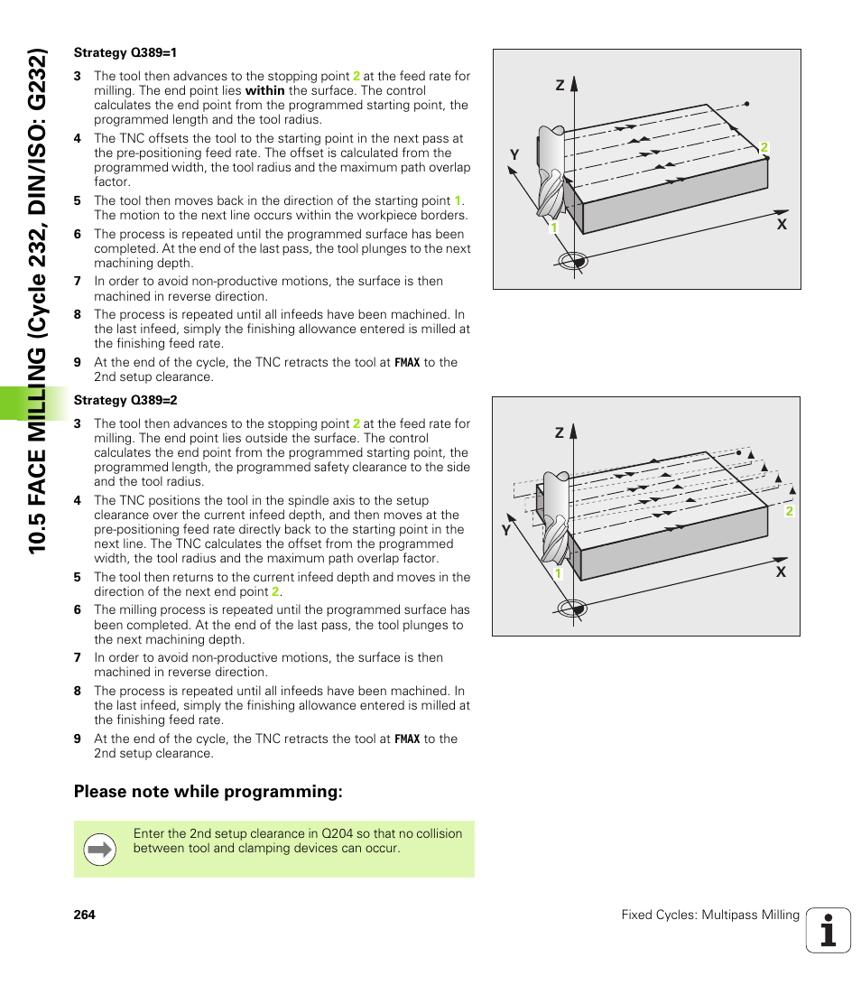 Please note while programming | HEIDENHAIN iTNC 530 (340 49x-06) Cycle programming User Manual | Page 264 / 513