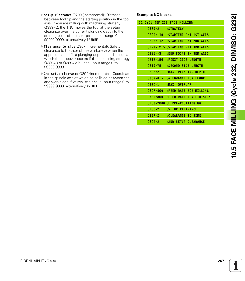 HEIDENHAIN iTNC 530 (340 49x-06) Cycle programming User Manual | Page 267 / 513