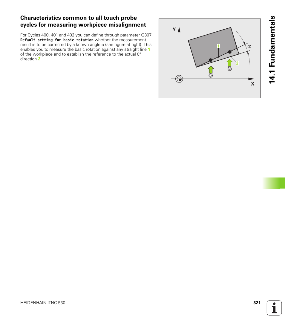 1 f undamentals | HEIDENHAIN iTNC 530 (340 49x-06) Cycle programming User Manual | Page 321 / 513