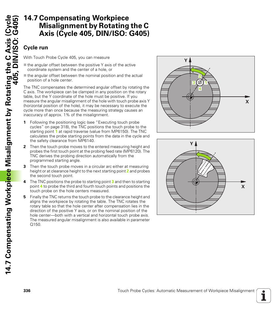 Cycle run | HEIDENHAIN iTNC 530 (340 49x-06) Cycle programming User Manual | Page 336 / 513