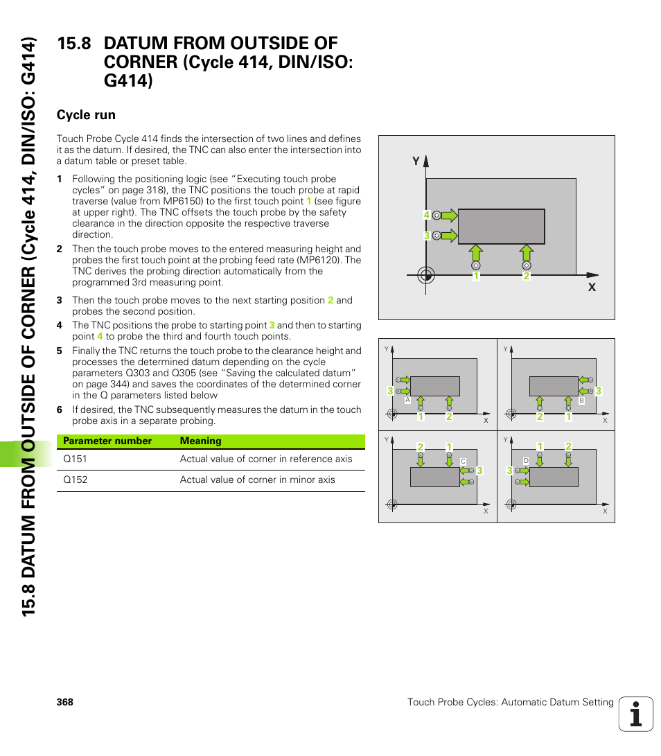 Cycle run | HEIDENHAIN iTNC 530 (340 49x-06) Cycle programming User Manual | Page 368 / 513