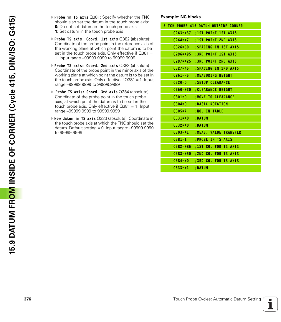 HEIDENHAIN iTNC 530 (340 49x-06) Cycle programming User Manual | Page 376 / 513