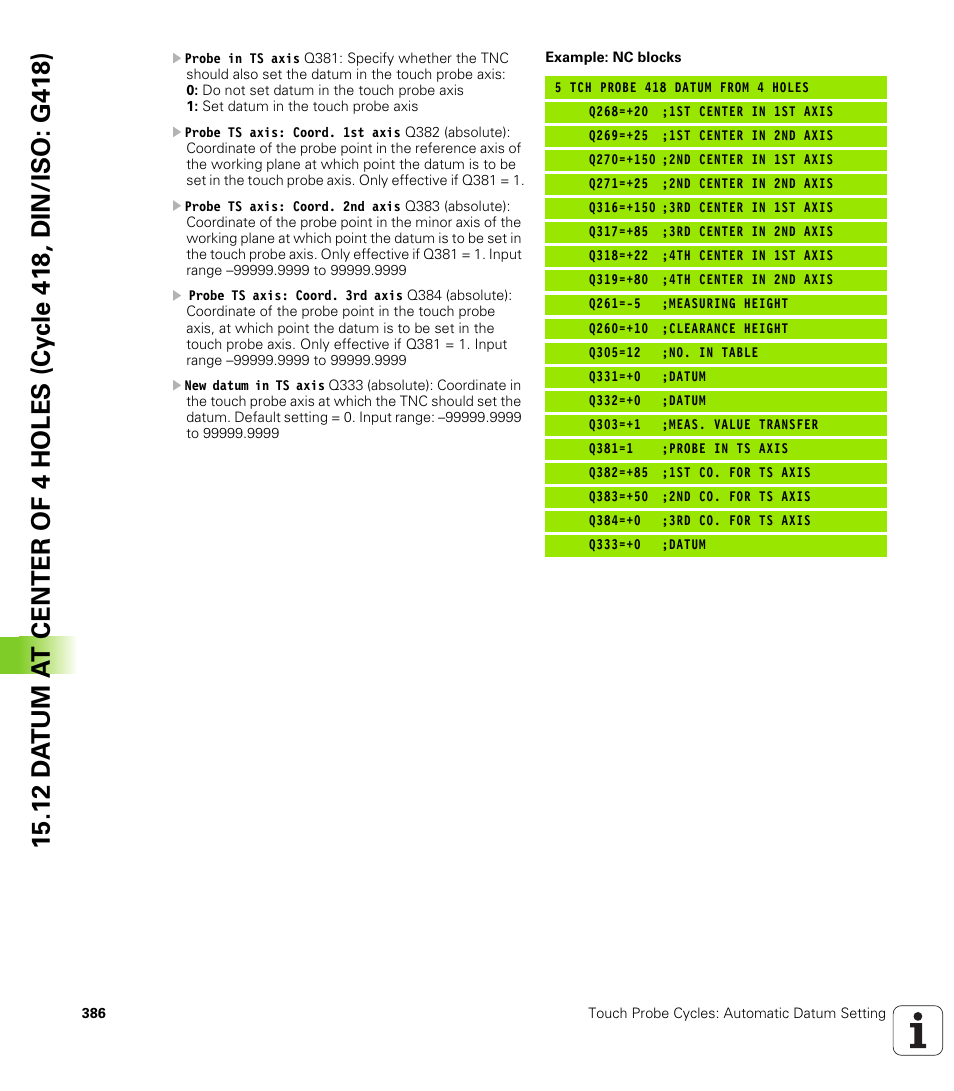 HEIDENHAIN iTNC 530 (340 49x-06) Cycle programming User Manual | Page 386 / 513