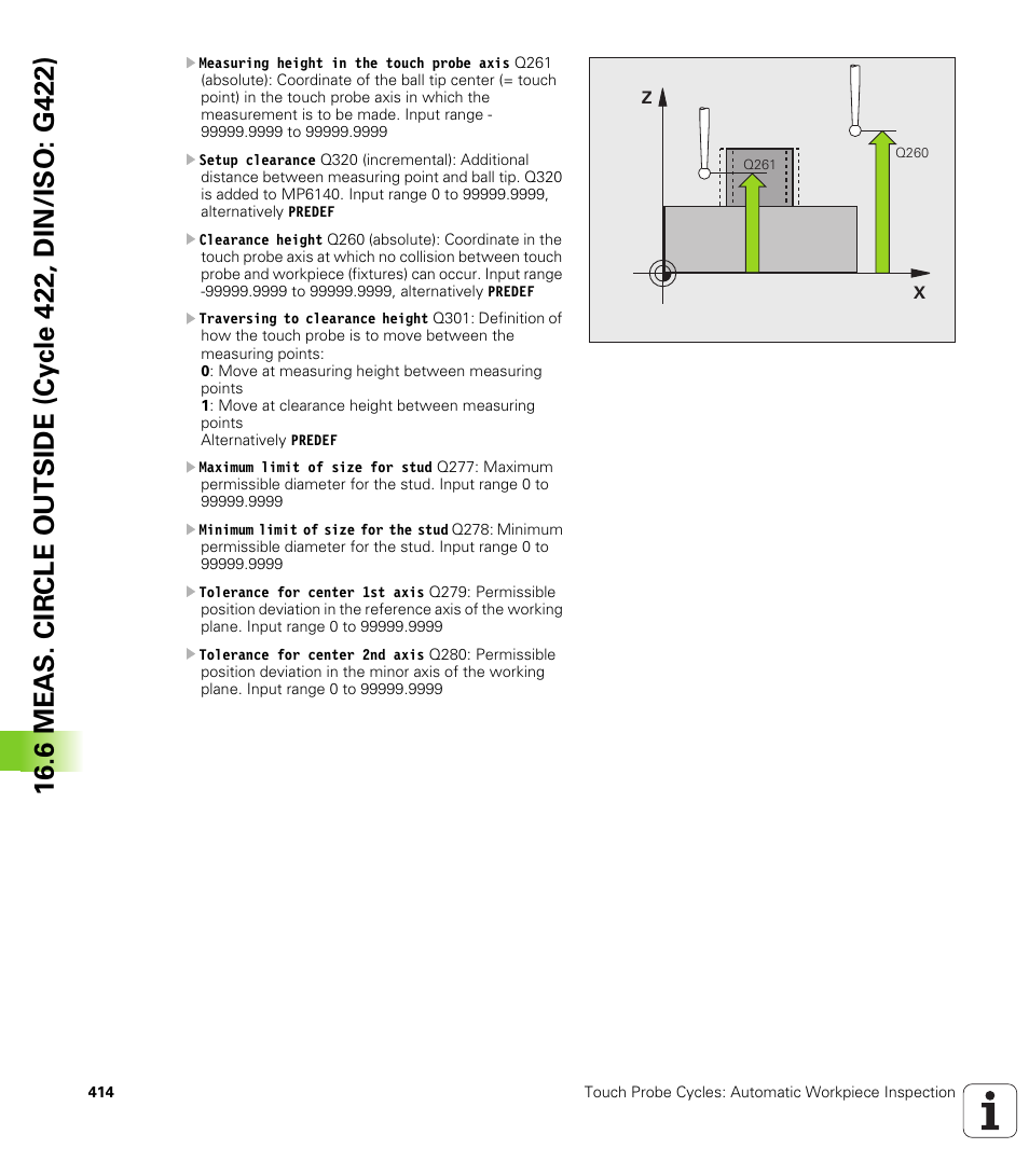 HEIDENHAIN iTNC 530 (340 49x-06) Cycle programming User Manual | Page 414 / 513