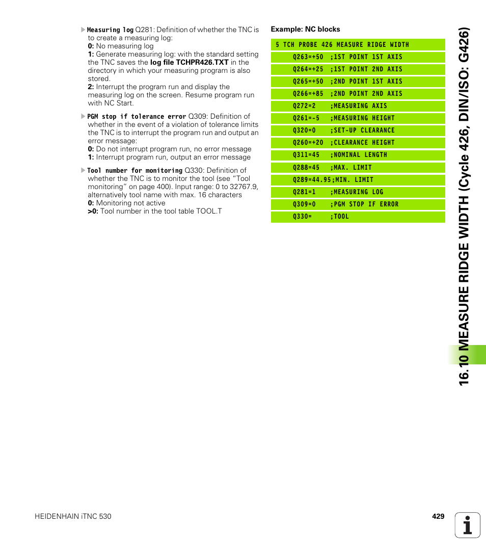 HEIDENHAIN iTNC 530 (340 49x-06) Cycle programming User Manual | Page 429 / 513