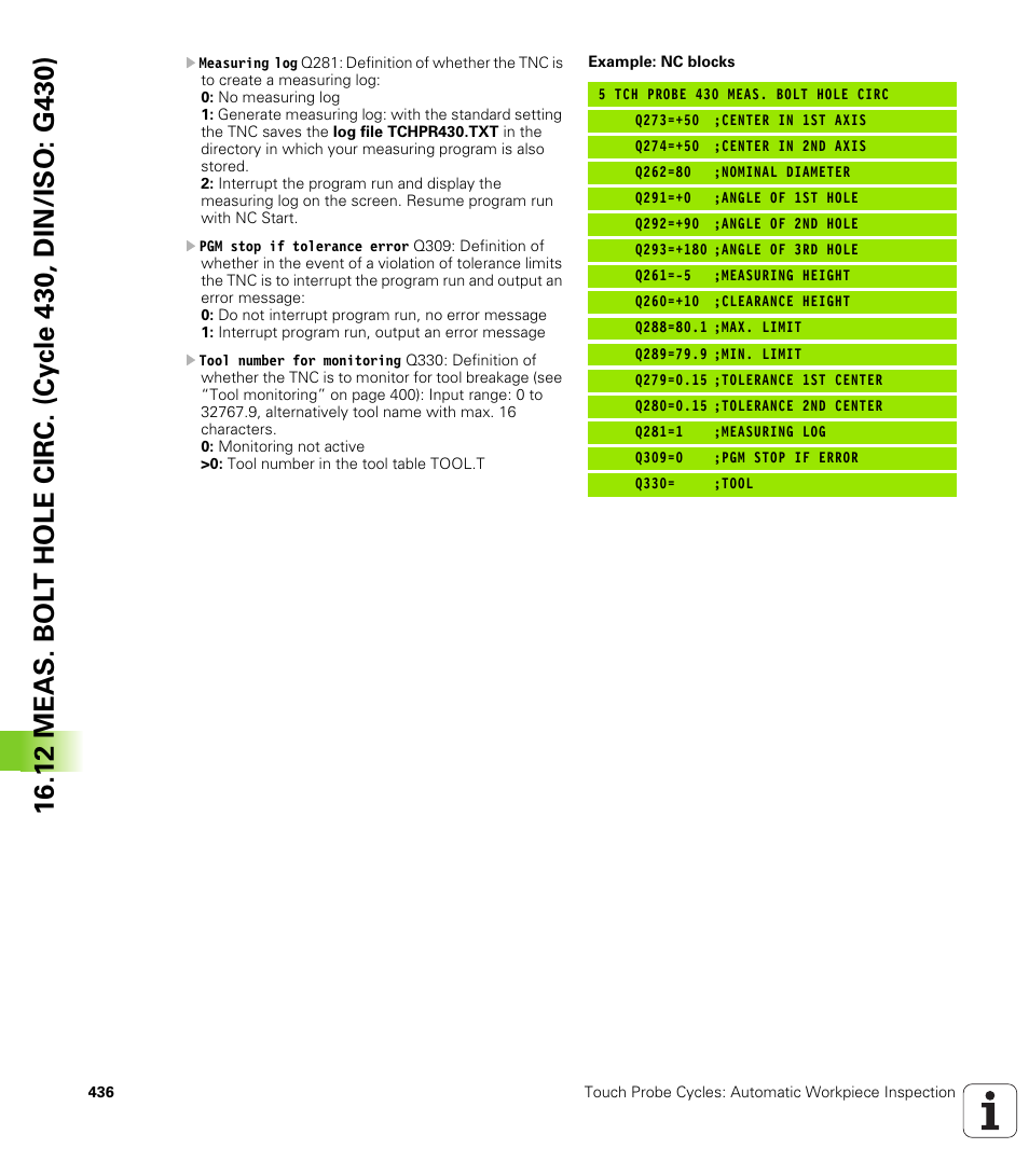 HEIDENHAIN iTNC 530 (340 49x-06) Cycle programming User Manual | Page 436 / 513