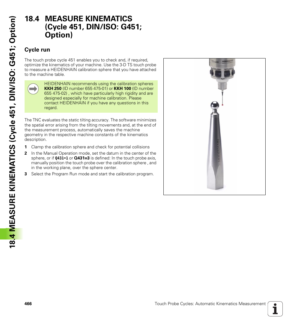 Cycle run | HEIDENHAIN iTNC 530 (340 49x-06) Cycle programming User Manual | Page 466 / 513