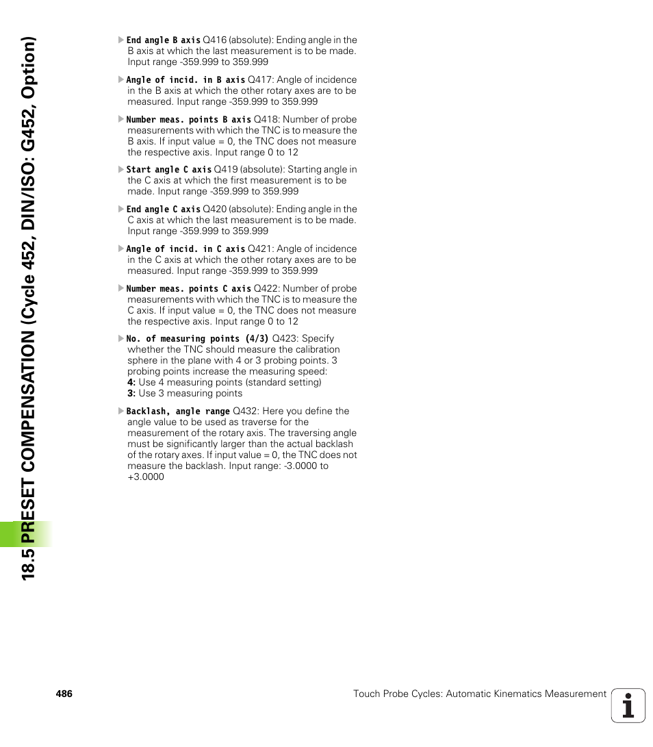 HEIDENHAIN iTNC 530 (340 49x-06) Cycle programming User Manual | Page 486 / 513