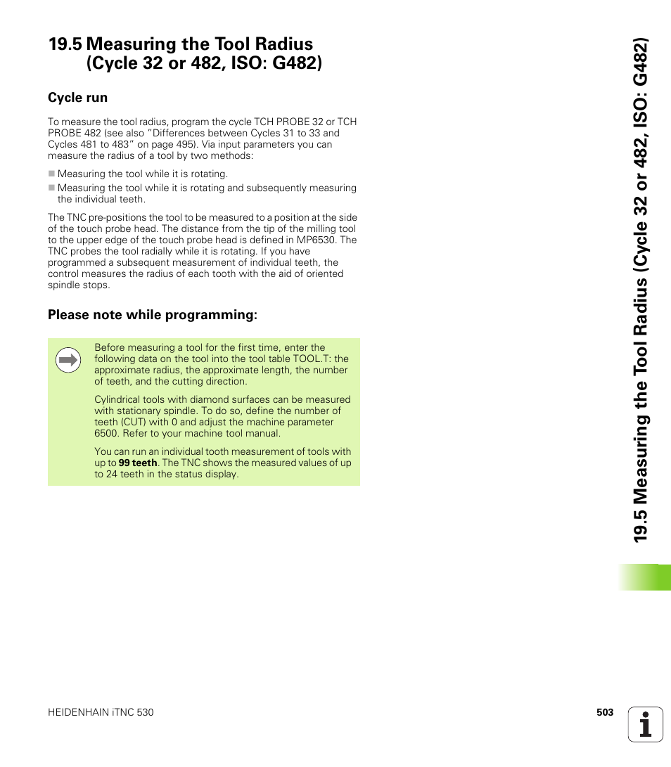 Cycle run, Please note while programming | HEIDENHAIN iTNC 530 (340 49x-06) Cycle programming User Manual | Page 503 / 513
