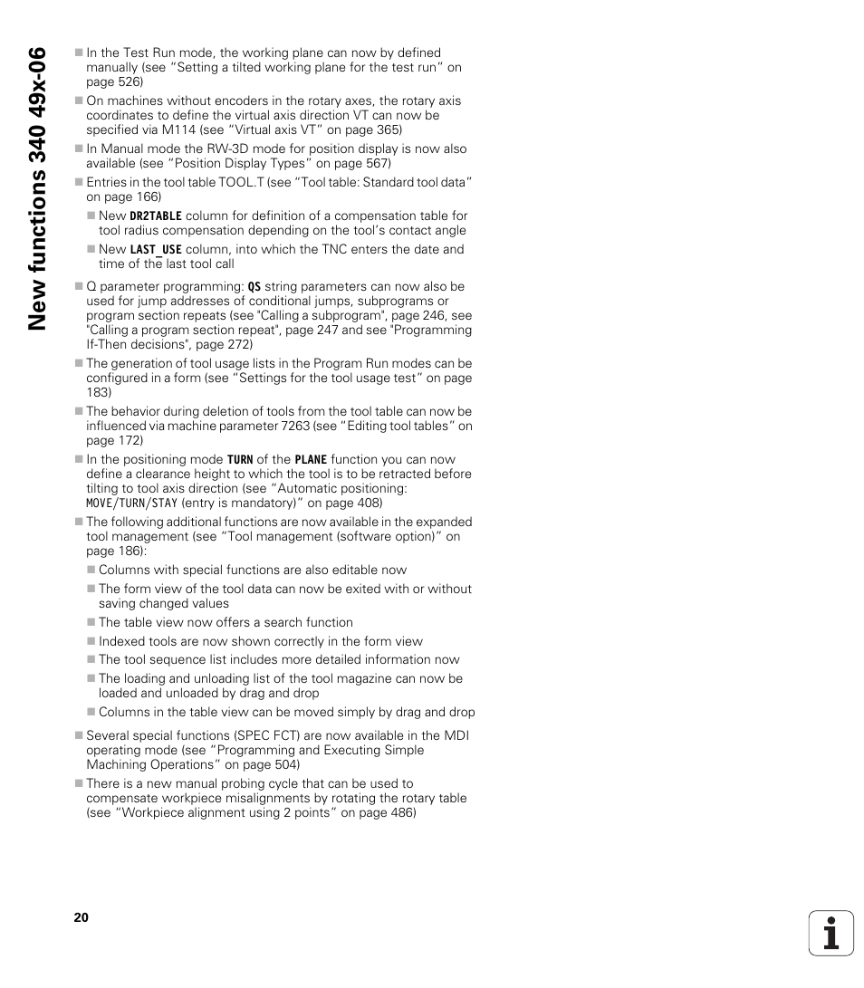 HEIDENHAIN iTNC 530 (340 49x-06) ISO programming User Manual | Page 20 / 640