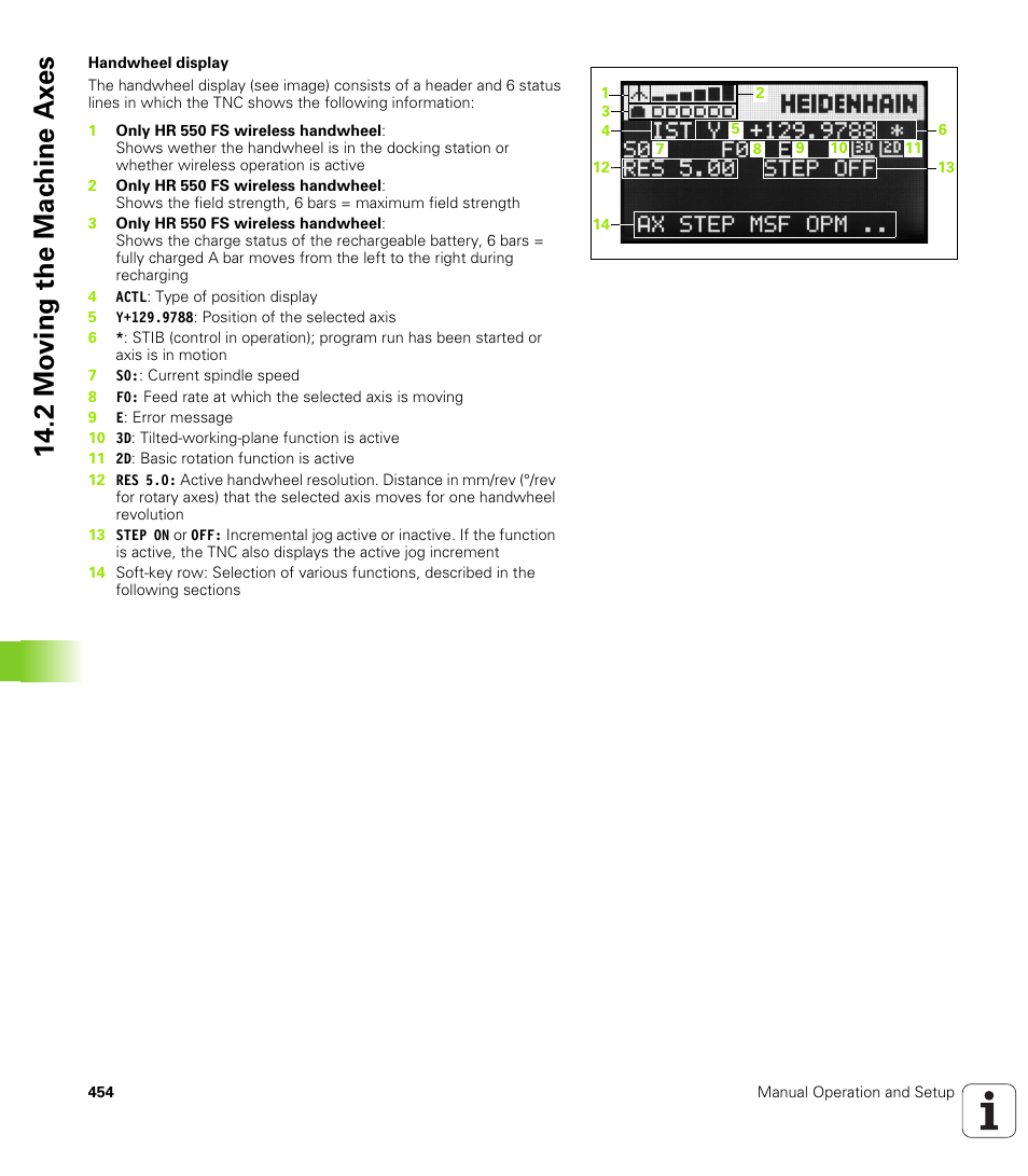 2 mo ving the mac hine ax es | HEIDENHAIN iTNC 530 (340 49x-06) ISO programming User Manual | Page 454 / 640