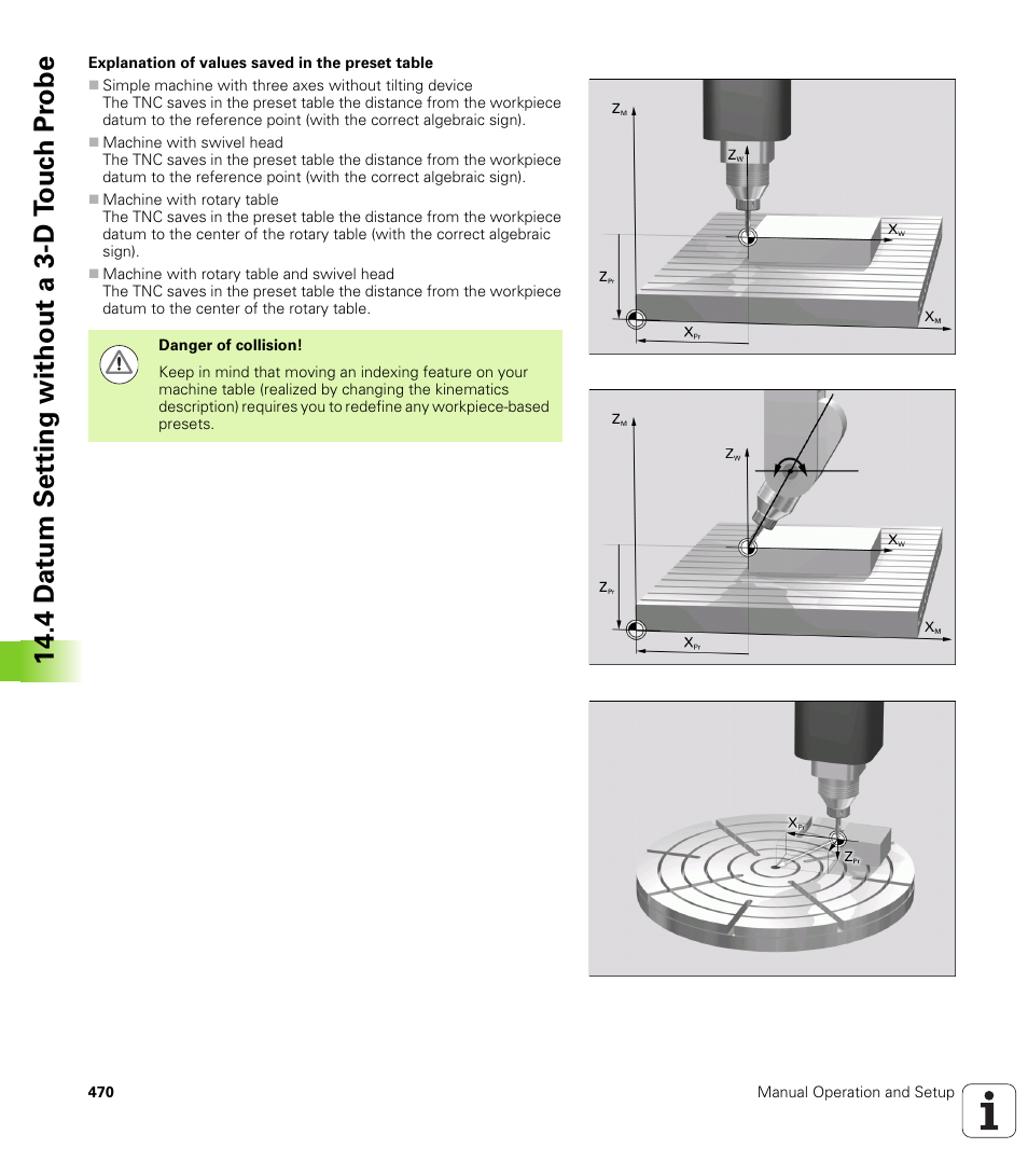 4 d a tum set ting without a 3-d t o uc h pr obe | HEIDENHAIN iTNC 530 (340 49x-06) ISO programming User Manual | Page 470 / 640