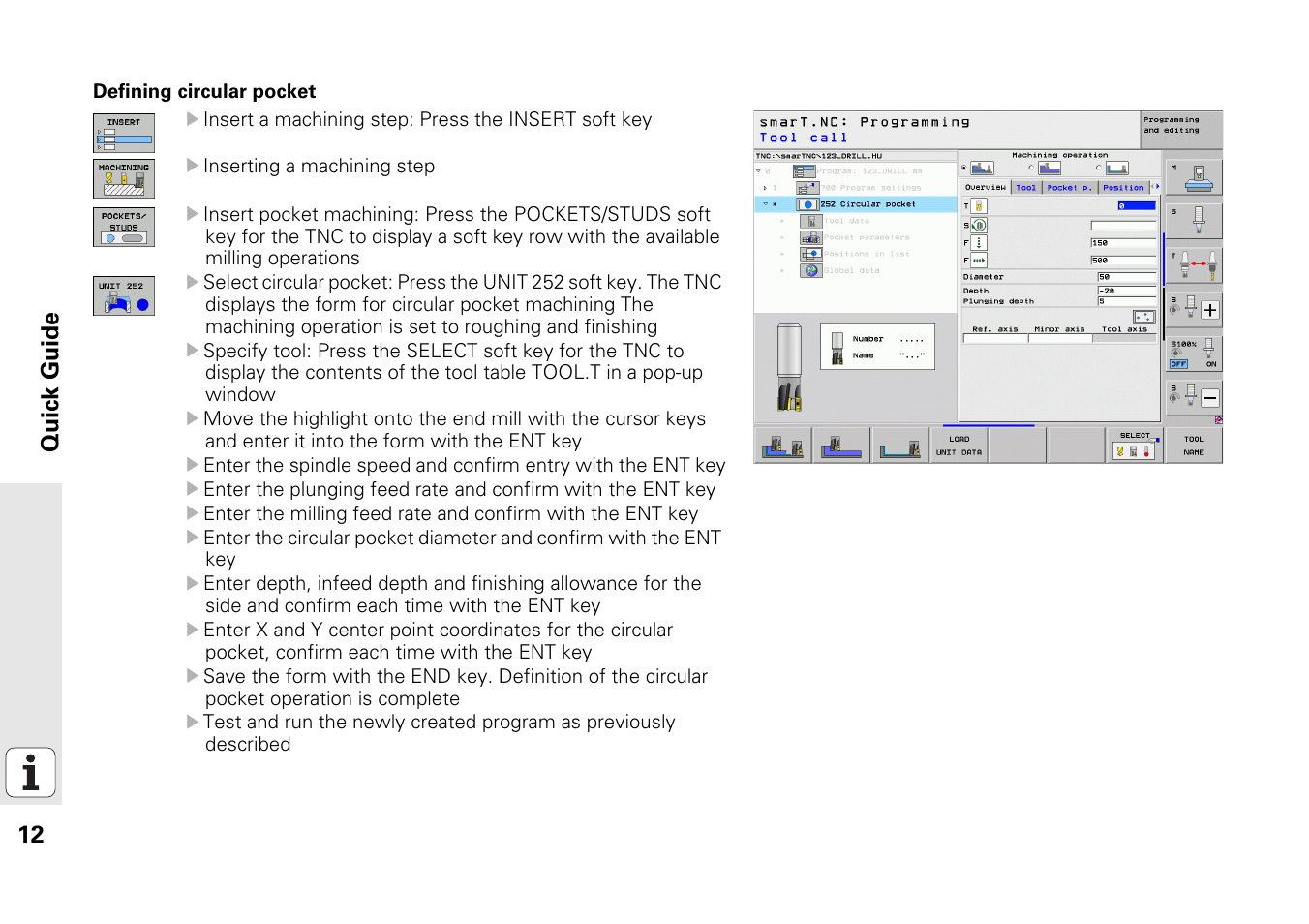12 quic k guide | HEIDENHAIN iTNC 530 (340 49x-06) Pilot User Manual | Page 12 / 216