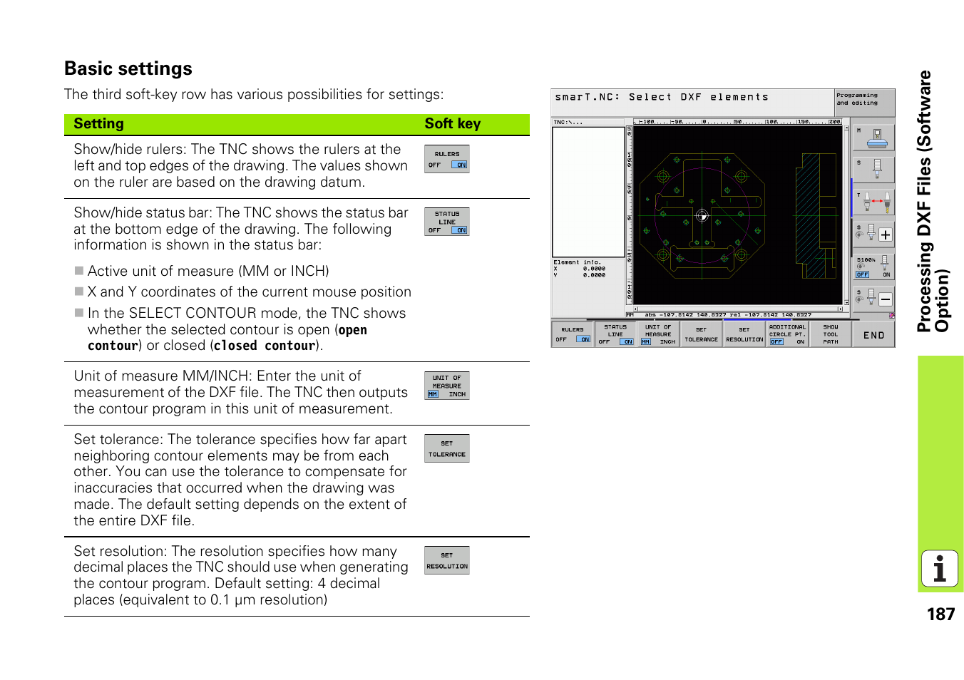 Basic settings | HEIDENHAIN iTNC 530 (340 49x-06) Pilot User Manual | Page 187 / 216