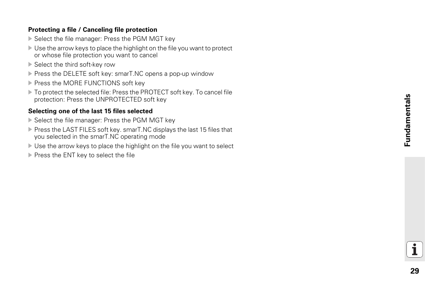 29 f unda mentals | HEIDENHAIN iTNC 530 (340 49x-06) Pilot User Manual | Page 29 / 216