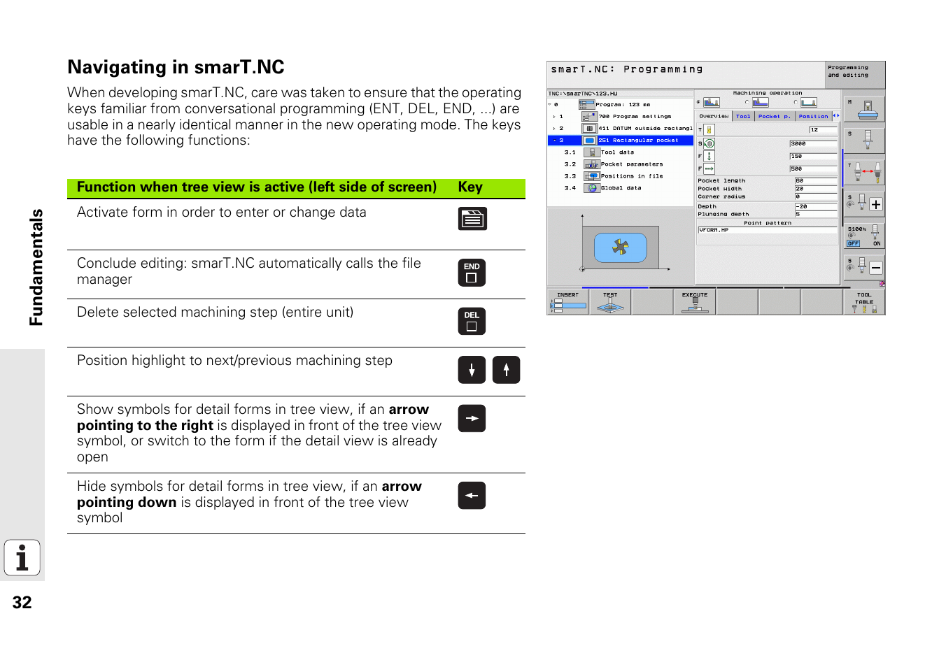 Navigating in smart.nc | HEIDENHAIN iTNC 530 (340 49x-06) Pilot User Manual | Page 32 / 216