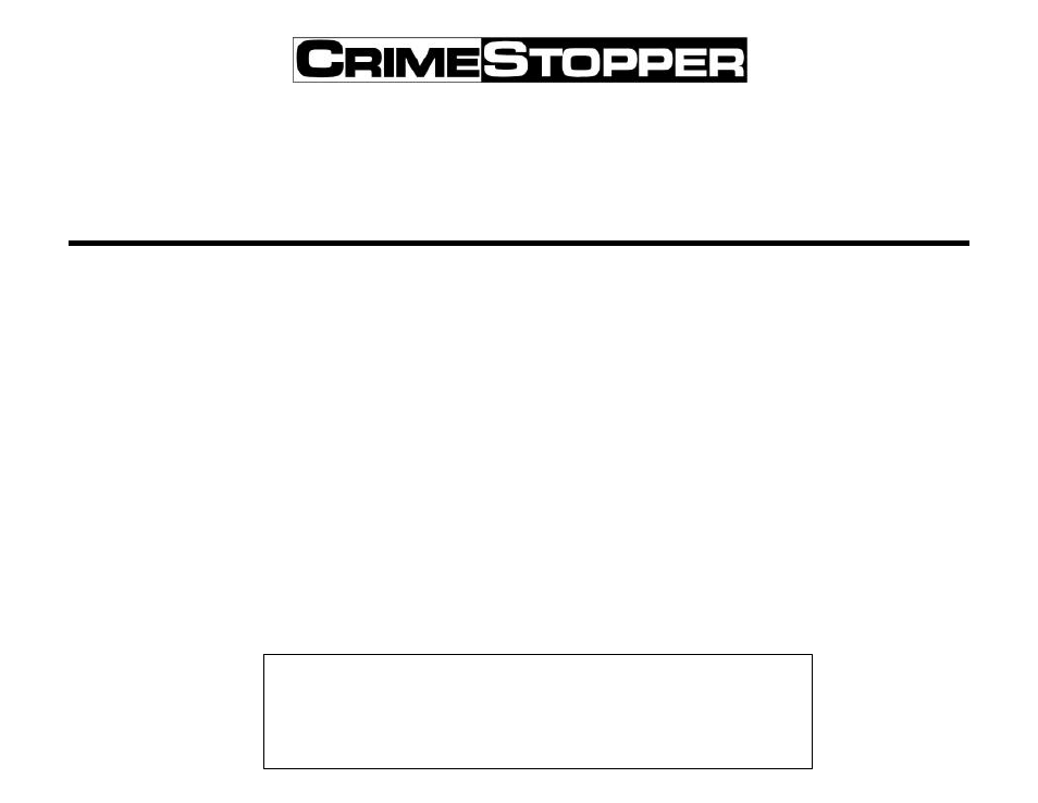 Crimestopper Security Products CS-2004 WDC User Manual | 17 pages
