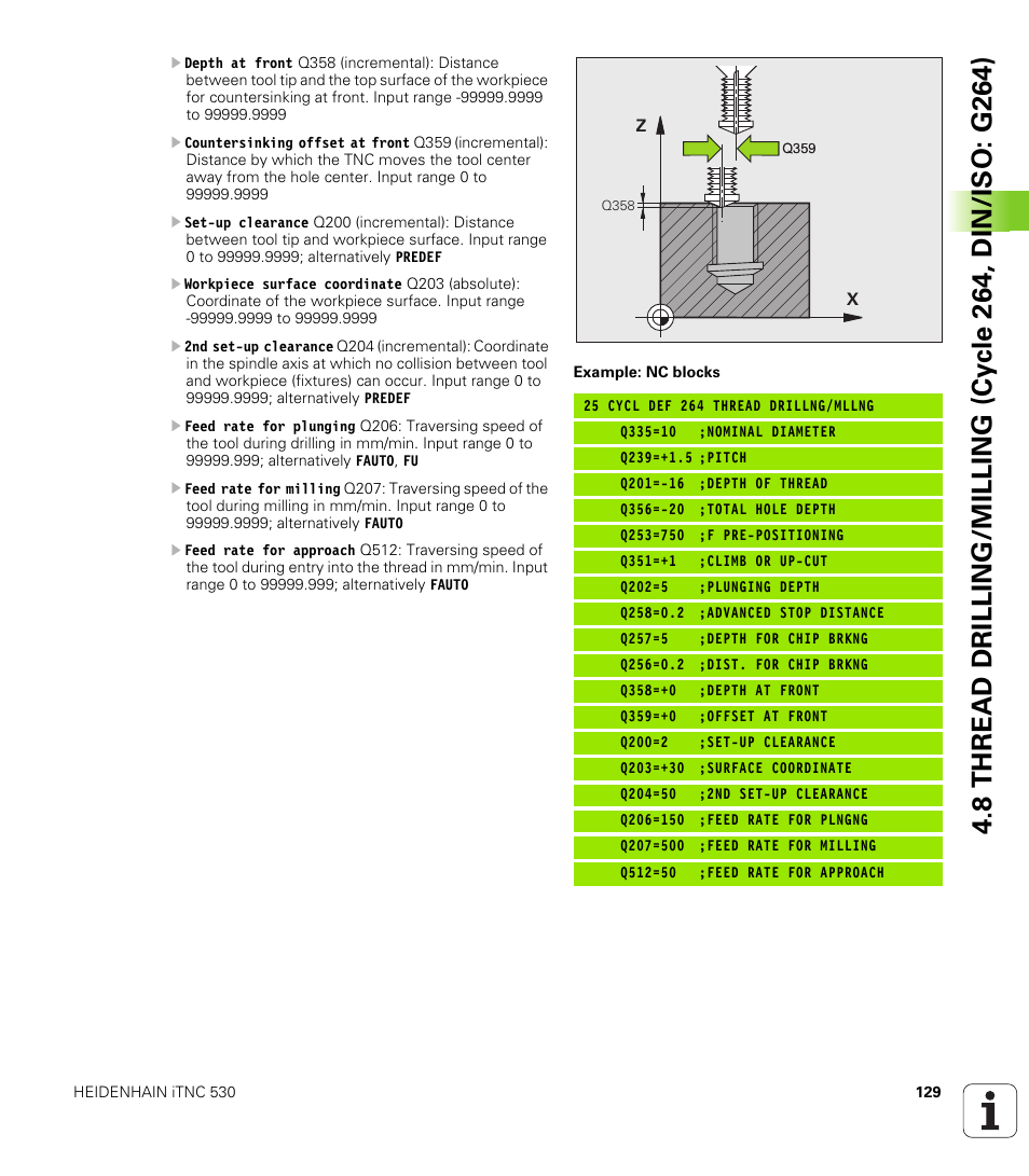 HEIDENHAIN 530 (340 49x-07) Cycle programming User Manual | Page 129 / 525