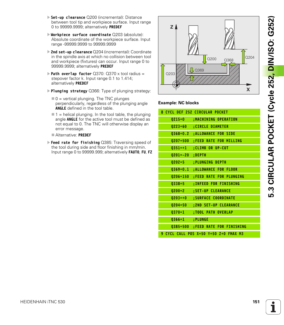 HEIDENHAIN 530 (340 49x-07) Cycle programming User Manual | Page 151 / 525