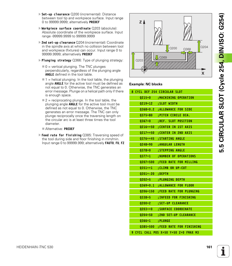 HEIDENHAIN 530 (340 49x-07) Cycle programming User Manual | Page 161 / 525