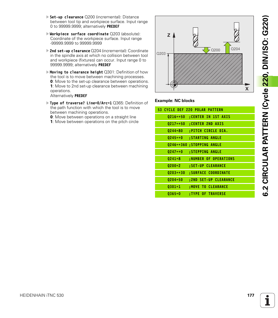 HEIDENHAIN 530 (340 49x-07) Cycle programming User Manual | Page 177 / 525