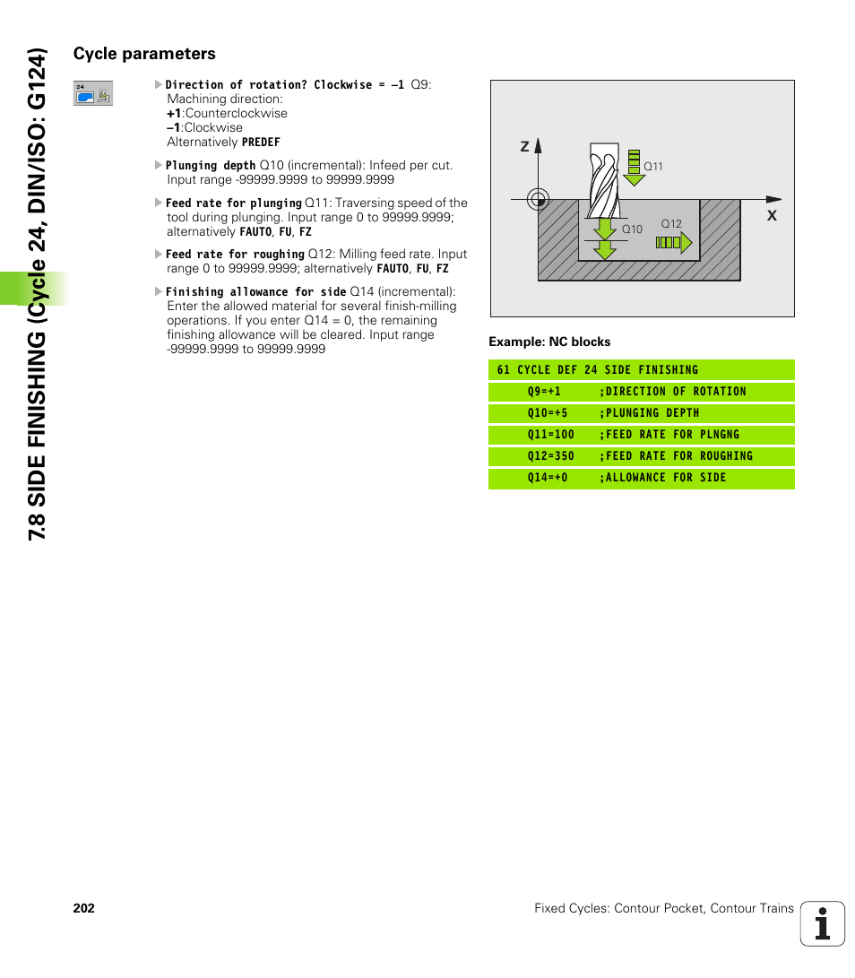 Cycle parameters | HEIDENHAIN 530 (340 49x-07) Cycle programming User Manual | Page 202 / 525
