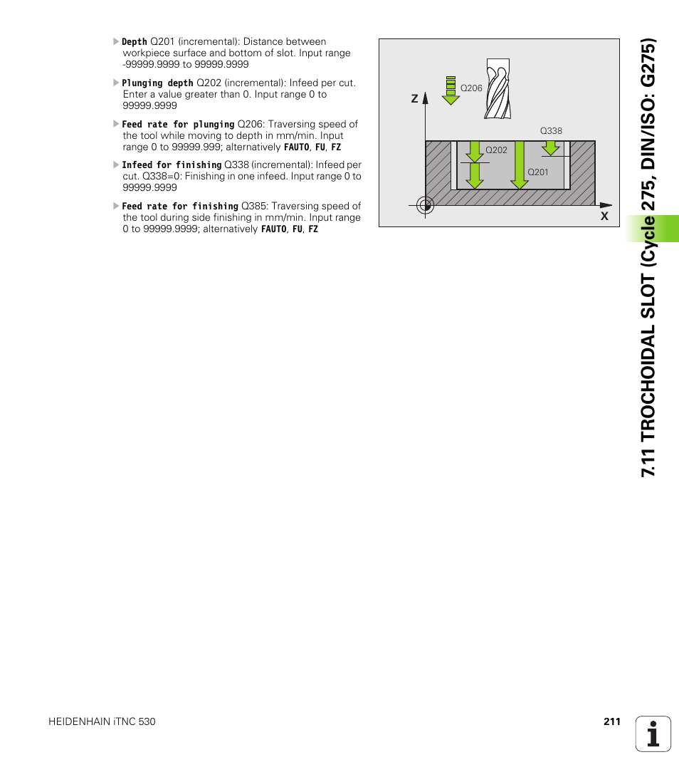 HEIDENHAIN 530 (340 49x-07) Cycle programming User Manual | Page 211 / 525