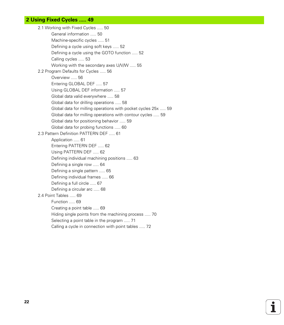 Using cycles | HEIDENHAIN 530 (340 49x-07) Cycle programming User Manual | Page 22 / 525