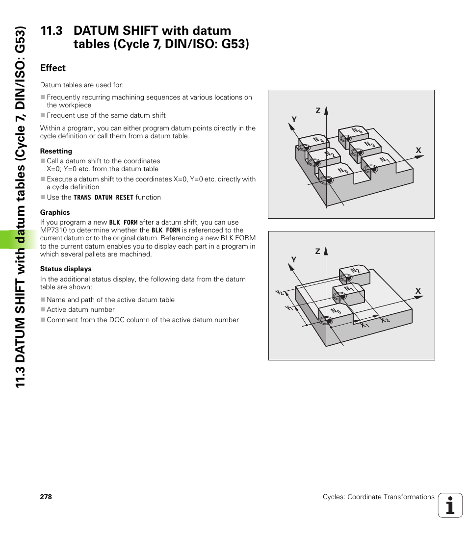 Effect | HEIDENHAIN 530 (340 49x-07) Cycle programming User Manual | Page 278 / 525