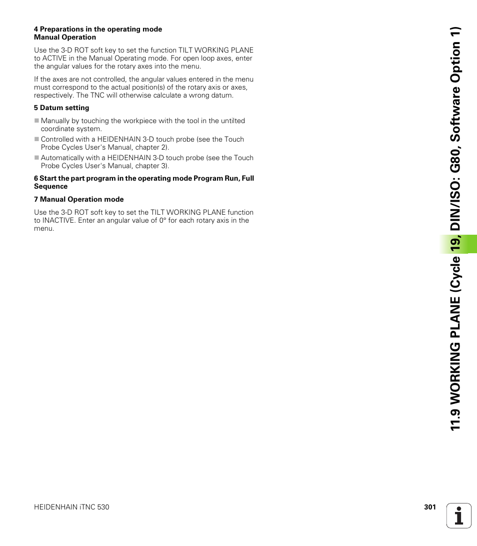 HEIDENHAIN 530 (340 49x-07) Cycle programming User Manual | Page 301 / 525
