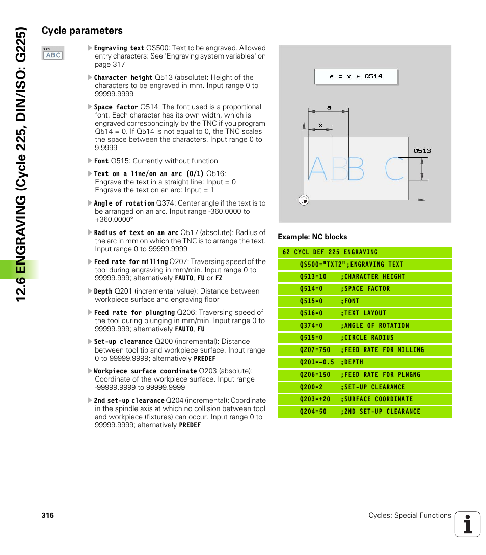 Cycle parameters | HEIDENHAIN 530 (340 49x-07) Cycle programming User Manual | Page 316 / 525