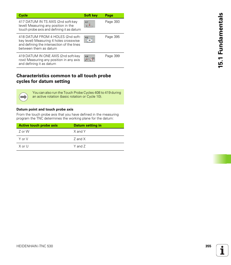 1 f undamentals | HEIDENHAIN 530 (340 49x-07) Cycle programming User Manual | Page 355 / 525