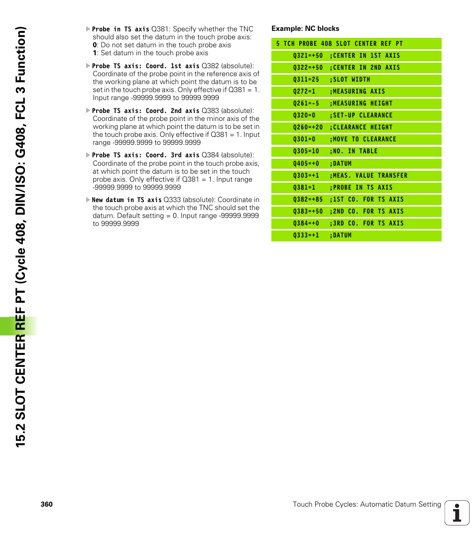 HEIDENHAIN 530 (340 49x-07) Cycle programming User Manual | Page 360 / 525