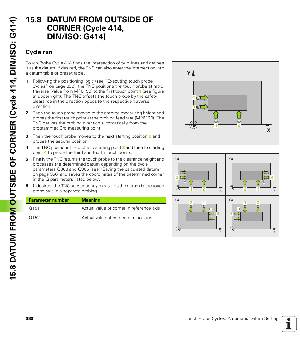 Cycle run | HEIDENHAIN 530 (340 49x-07) Cycle programming User Manual | Page 380 / 525
