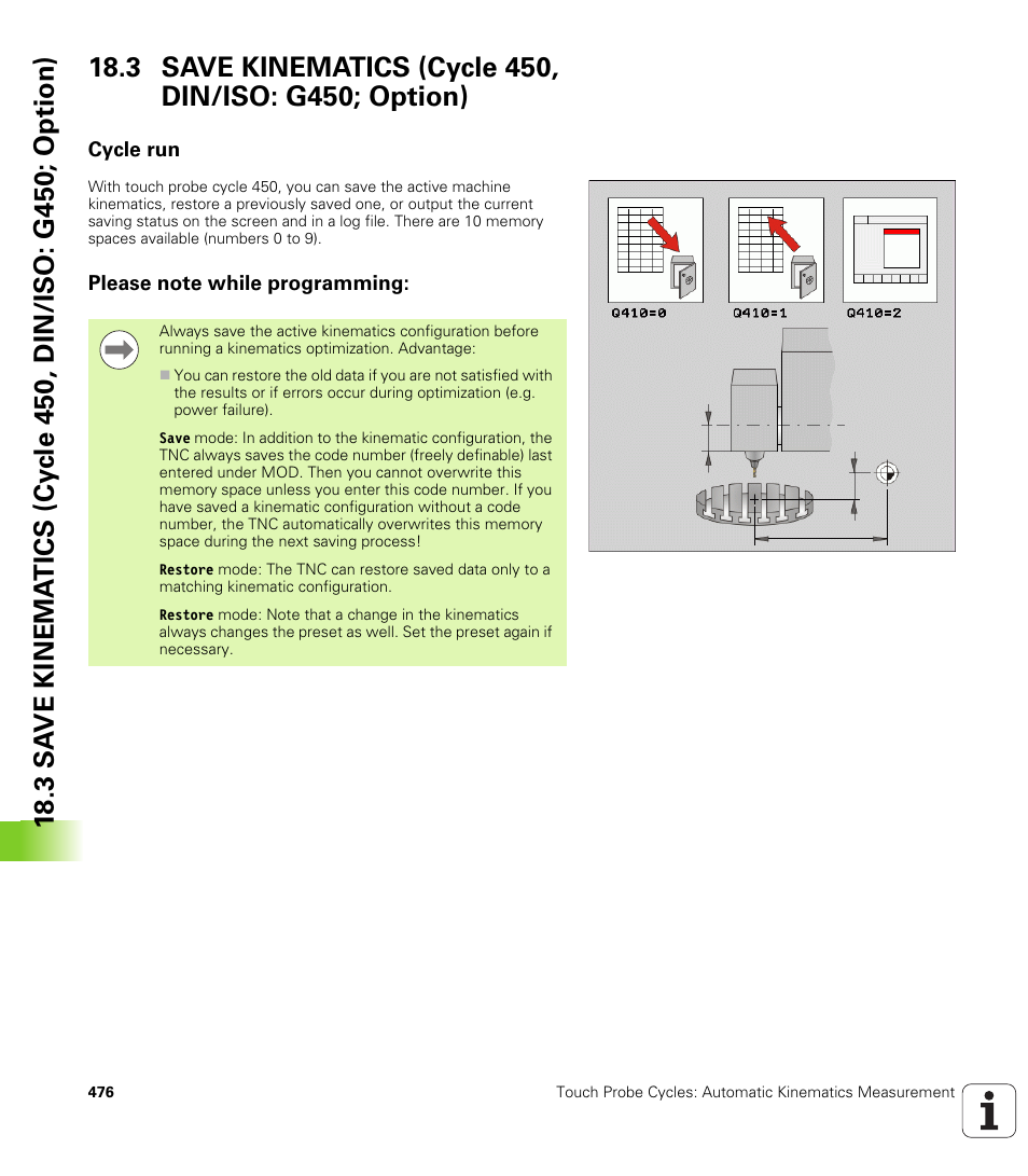 Cycle run, Please note while programming | HEIDENHAIN 530 (340 49x-07) Cycle programming User Manual | Page 476 / 525