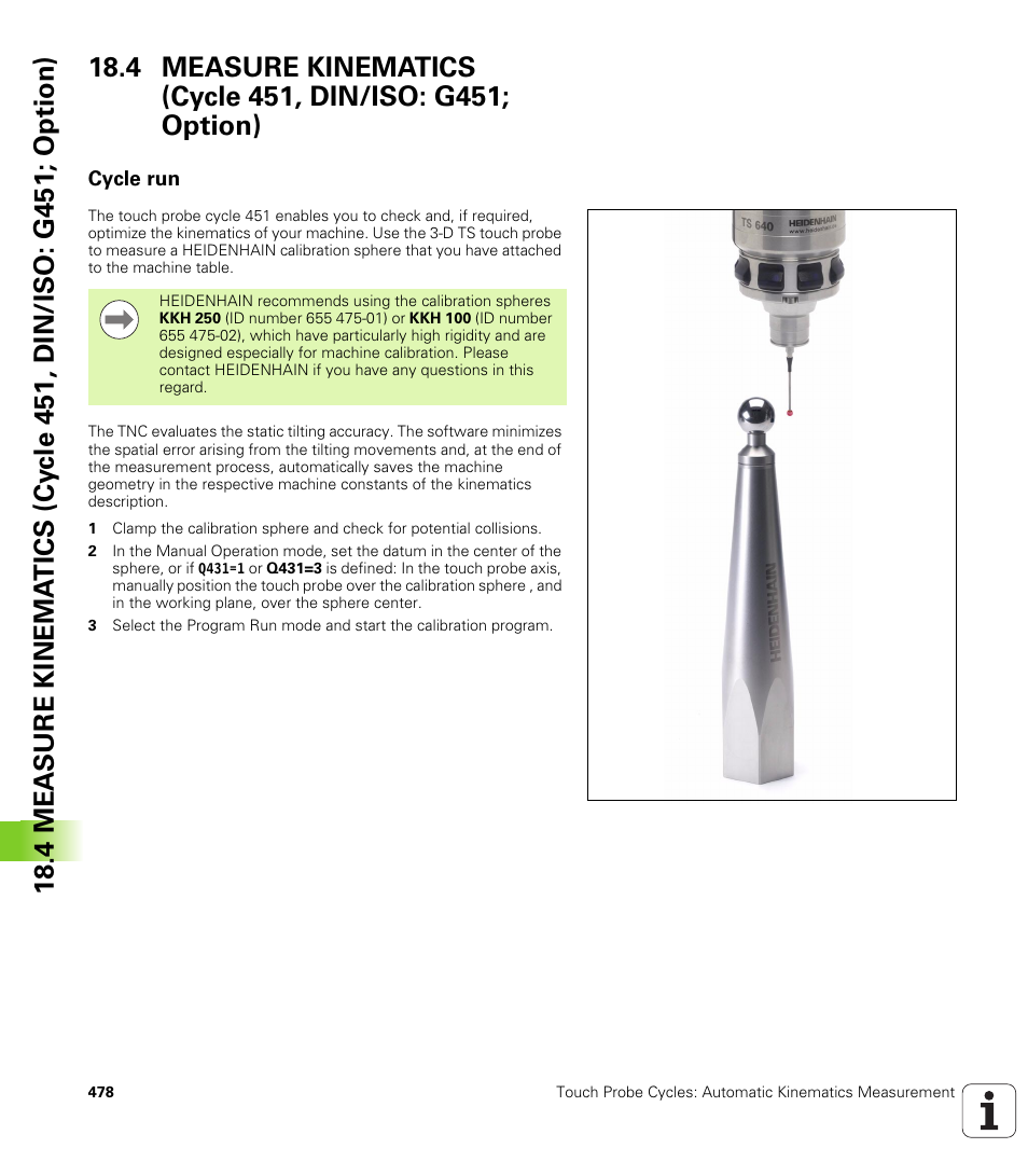 Cycle run | HEIDENHAIN 530 (340 49x-07) Cycle programming User Manual | Page 478 / 525