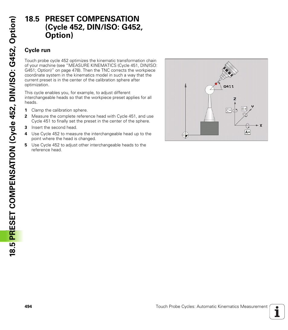 Cycle run | HEIDENHAIN 530 (340 49x-07) Cycle programming User Manual | Page 494 / 525