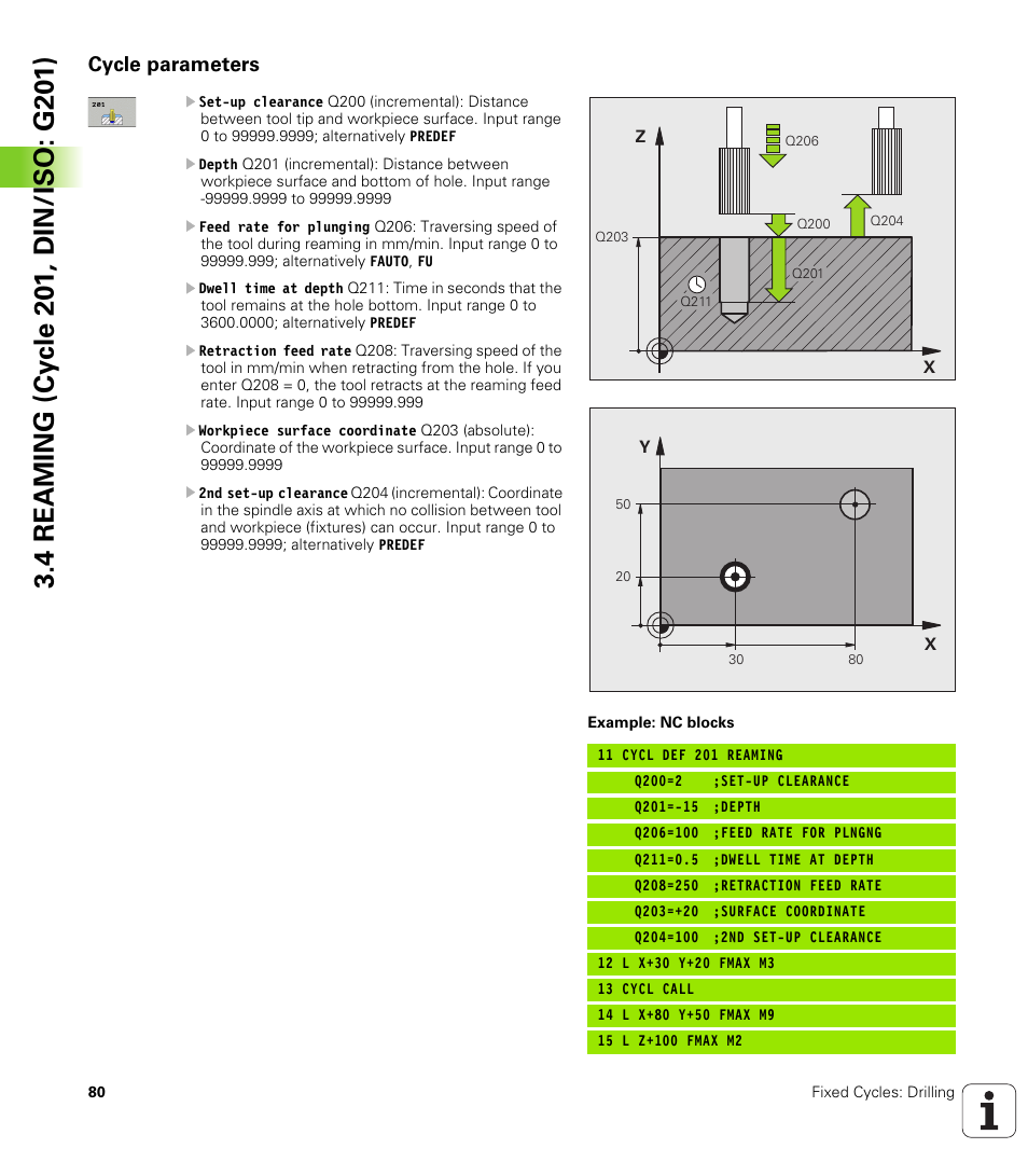 Cycle parameters | HEIDENHAIN 530 (340 49x-07) Cycle programming User Manual | Page 80 / 525