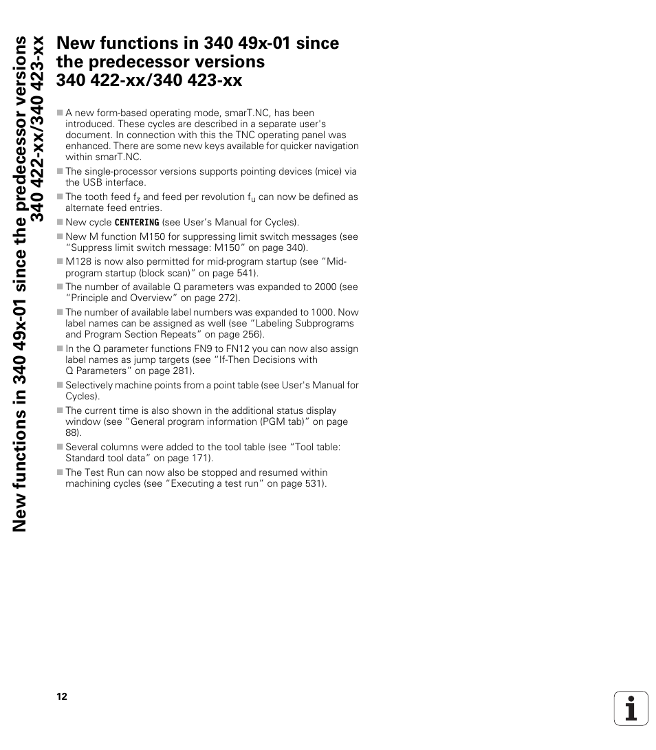 HEIDENHAIN 530 (340 49x-07) ISO programming User Manual | Page 12 / 650