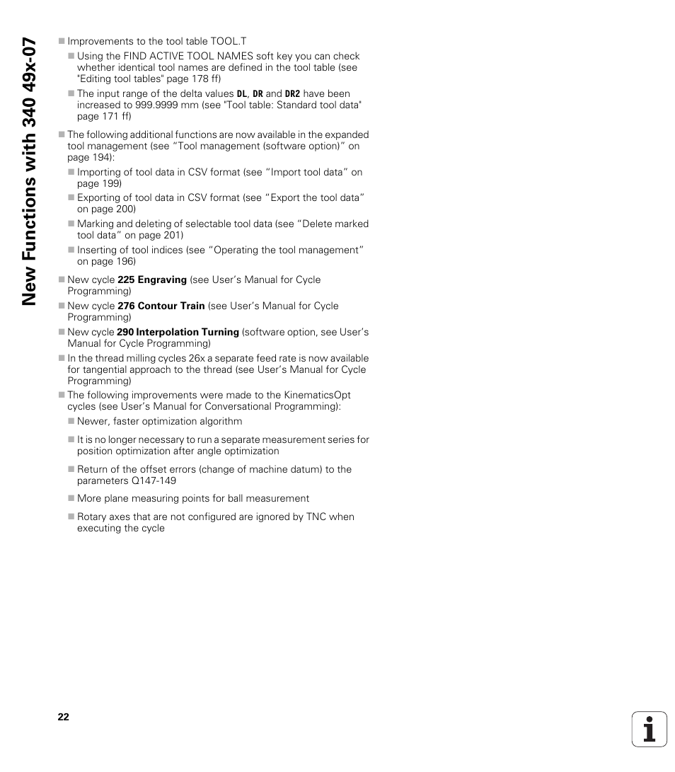 HEIDENHAIN 530 (340 49x-07) ISO programming User Manual | Page 22 / 650