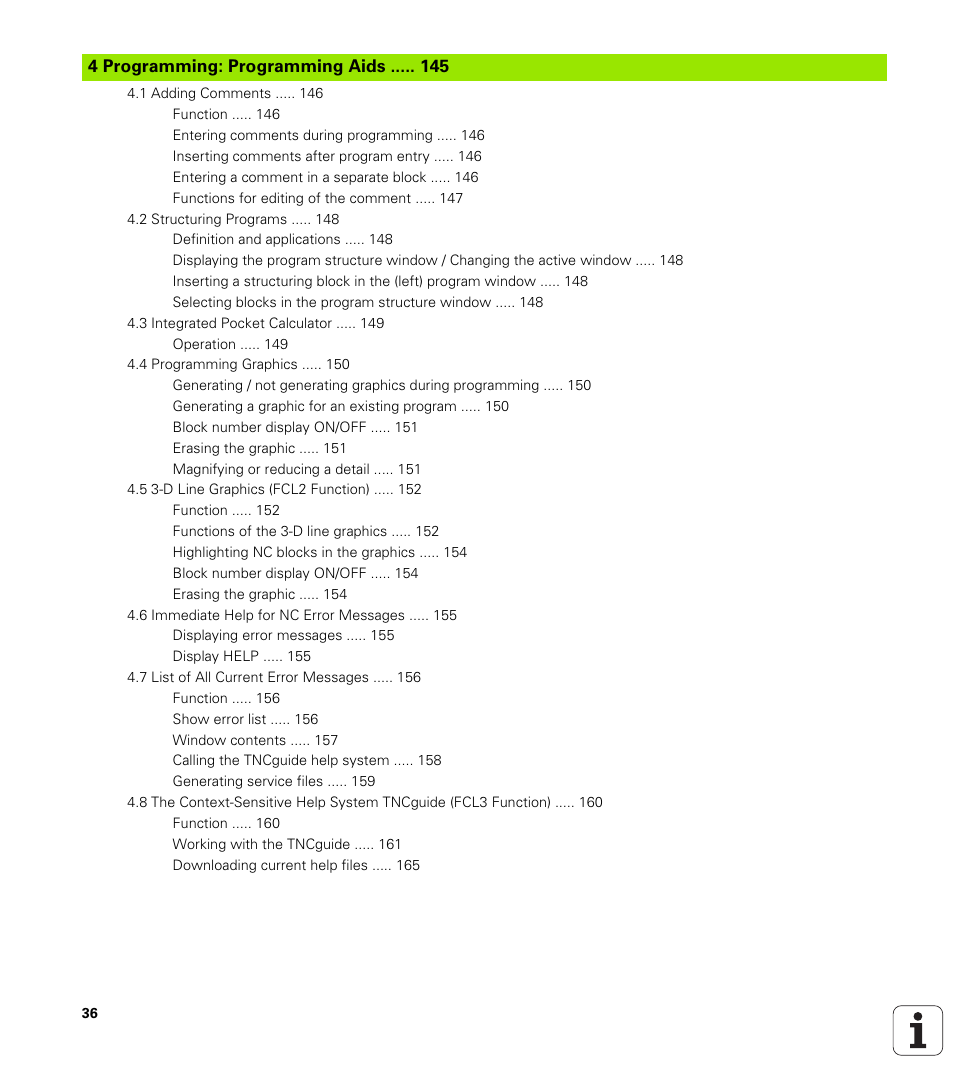 4 programming: programming aids | HEIDENHAIN 530 (340 49x-07) ISO programming User Manual | Page 36 / 650