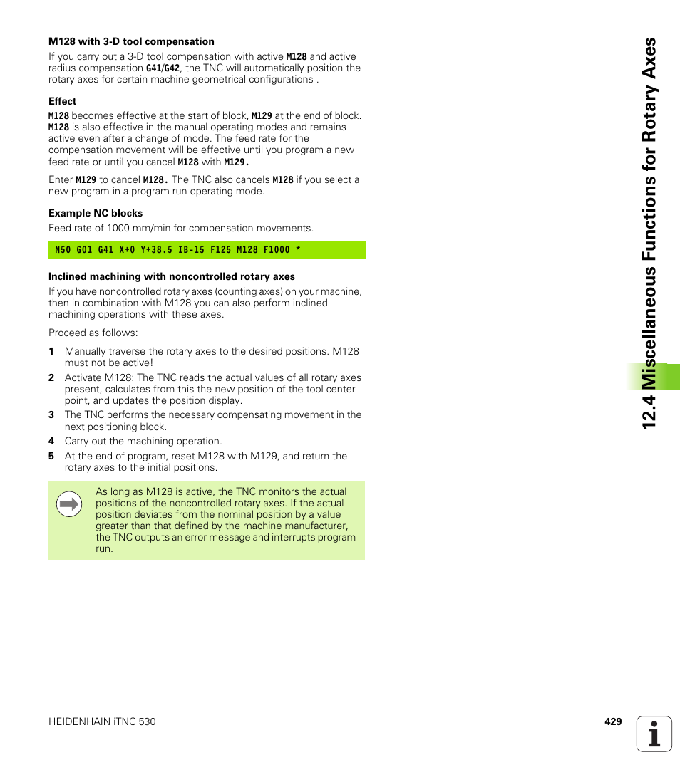 HEIDENHAIN 530 (340 49x-07) ISO programming User Manual | Page 429 / 650