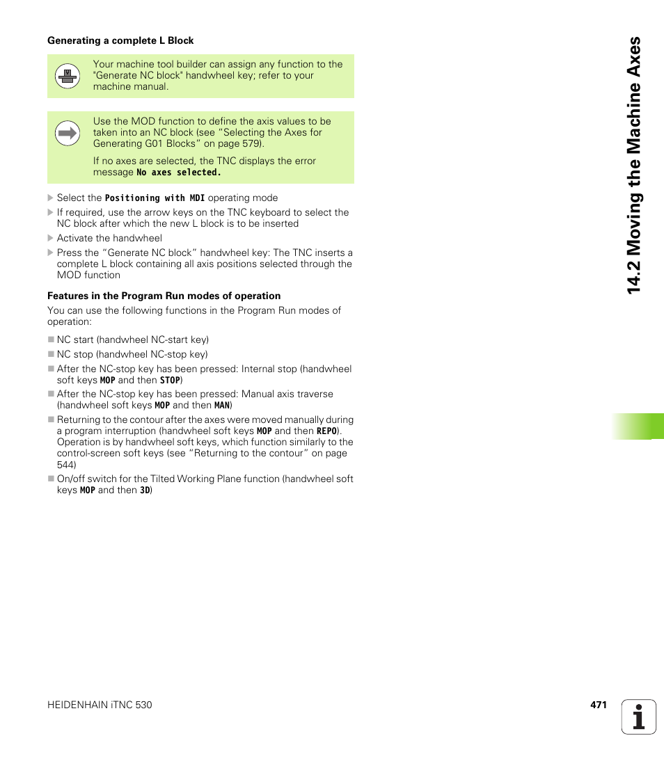 2 mo ving the mac h ine ax es | HEIDENHAIN 530 (340 49x-07) ISO programming User Manual | Page 471 / 650