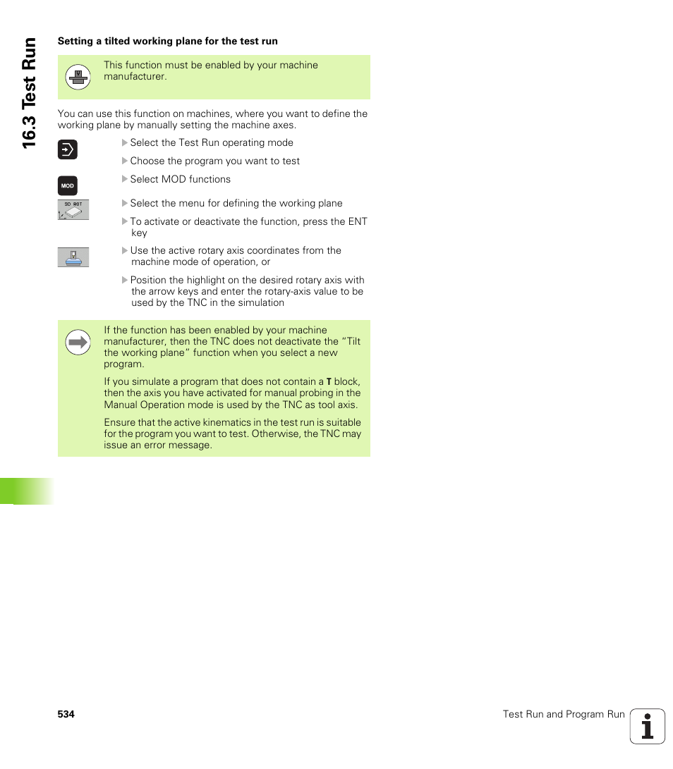 3 t e st run | HEIDENHAIN 530 (340 49x-07) ISO programming User Manual | Page 534 / 650