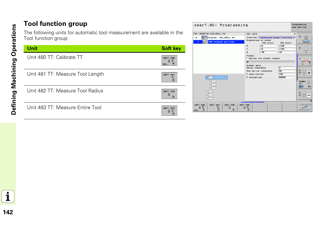 Tool function group | HEIDENHAIN 530 (340 49x-07) Pilot User Manual | Page 142 / 228