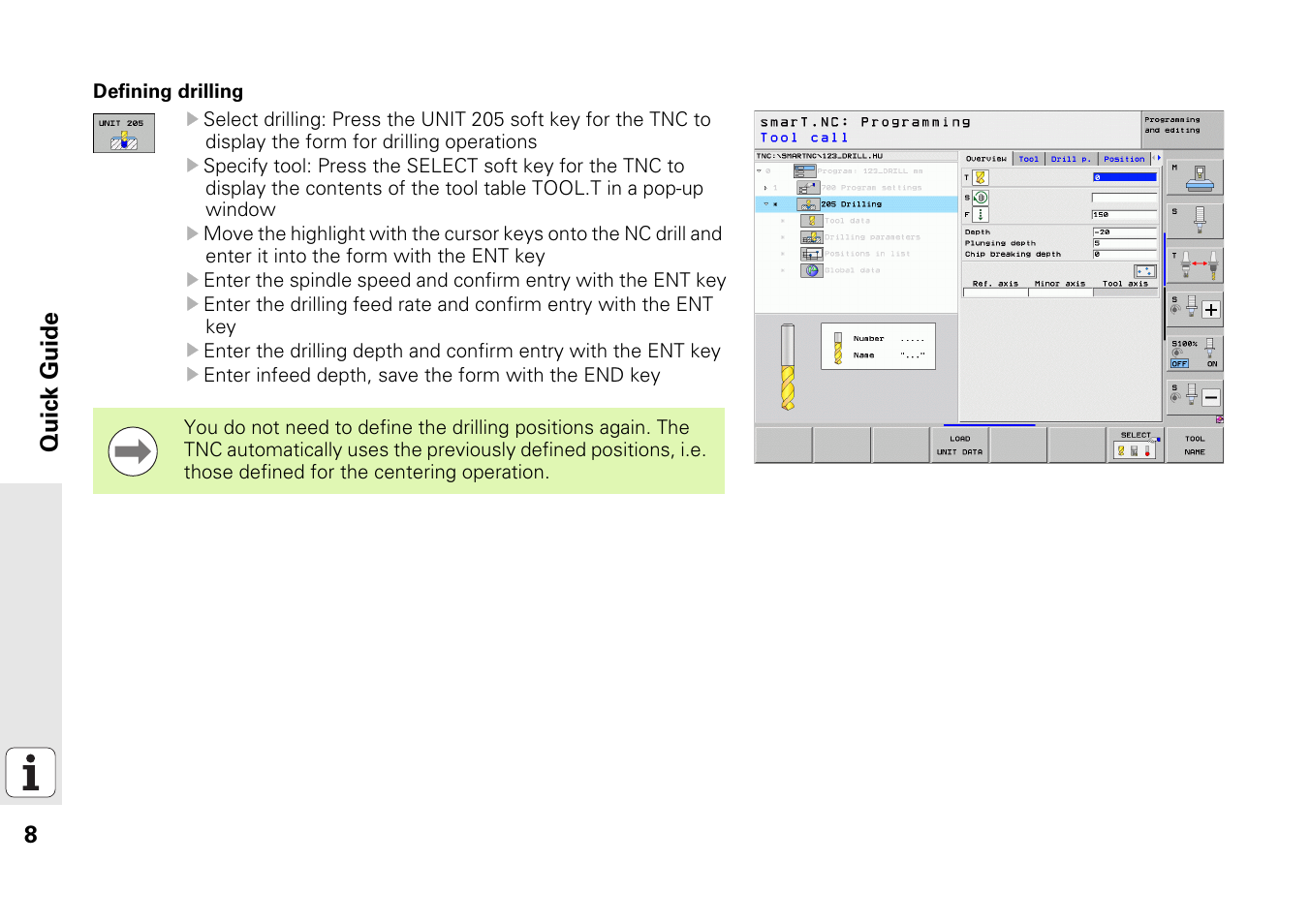 8quic k guide | HEIDENHAIN 530 (340 49x-07) Pilot User Manual | Page 8 / 228