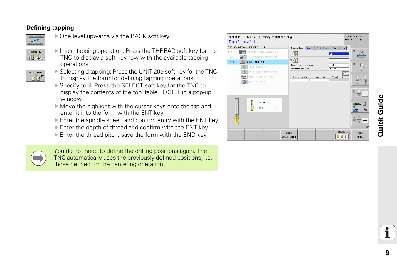 9quic k guide | HEIDENHAIN 530 (340 49x-07) Pilot User Manual | Page 9 / 228