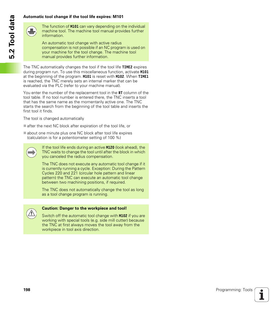 2 t ool data | HEIDENHAIN iTNC 530 (34049x-08) User Manual | Page 198 / 739