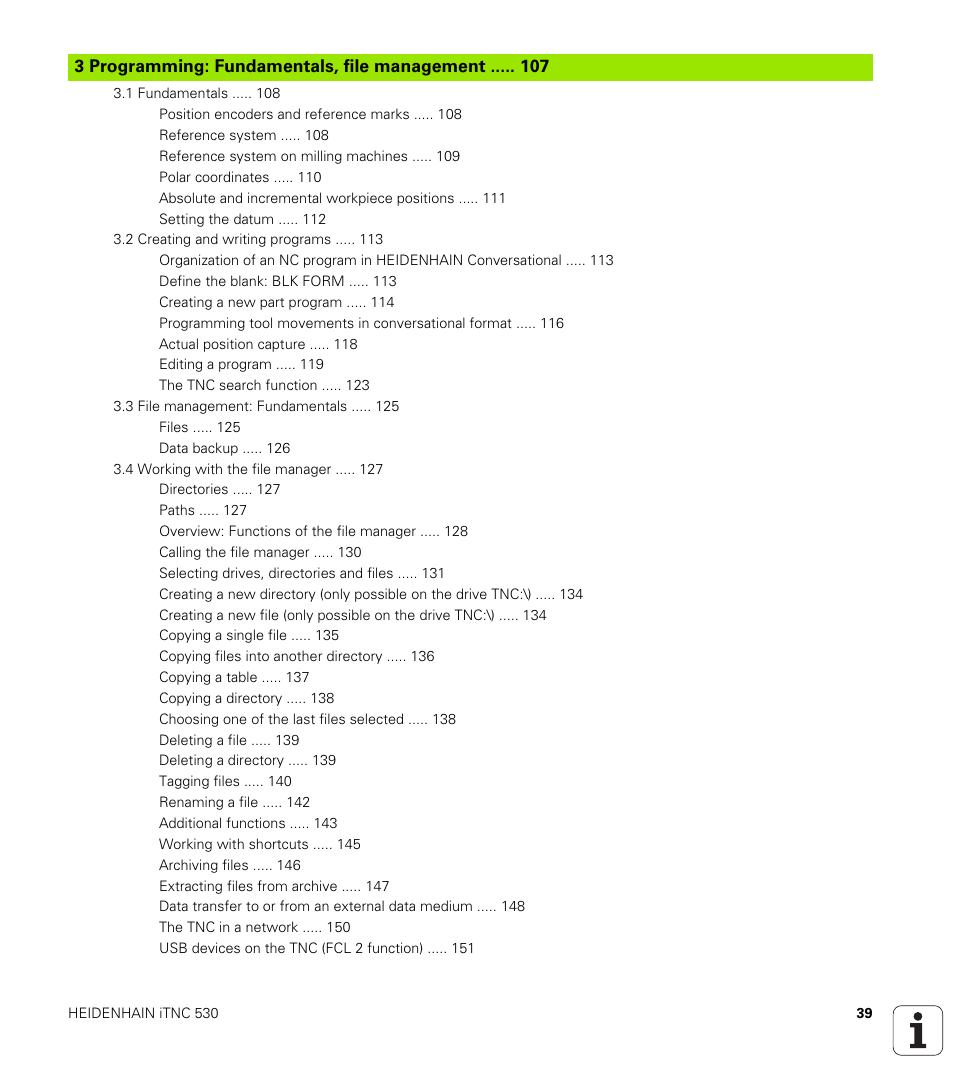 3 programming: fundamentals, file management | HEIDENHAIN iTNC 530 (34049x-08) User Manual | Page 39 / 739